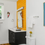 Guest Bath - Tiled vanity backsplash