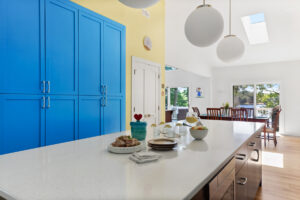 remodeled kitchen with lake view