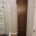primary bathroom linen closet