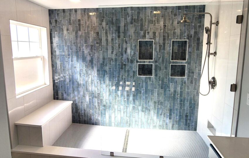 Shower wet room KERDI 1 - Azalea Kitchens