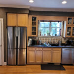kitchen with window over sink before remodel