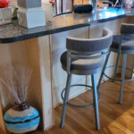 kitchen peninsula bar seating before remodel