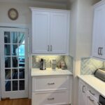 quartz counters and new white cabinets