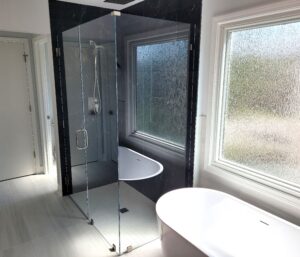 Euro curbless shower